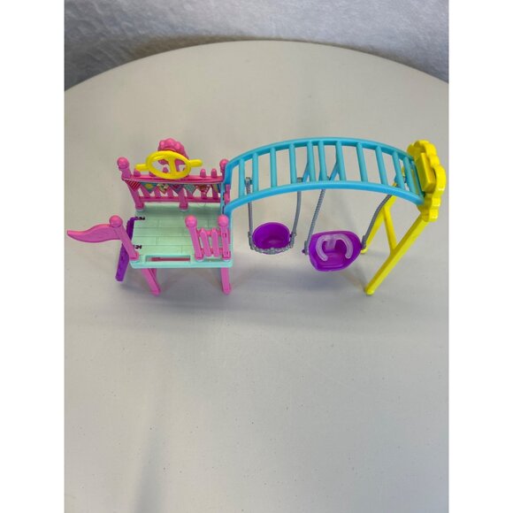 Mattel Barbie Chelsea Doll Swing Set Slide Playset - Picture 5 of 6